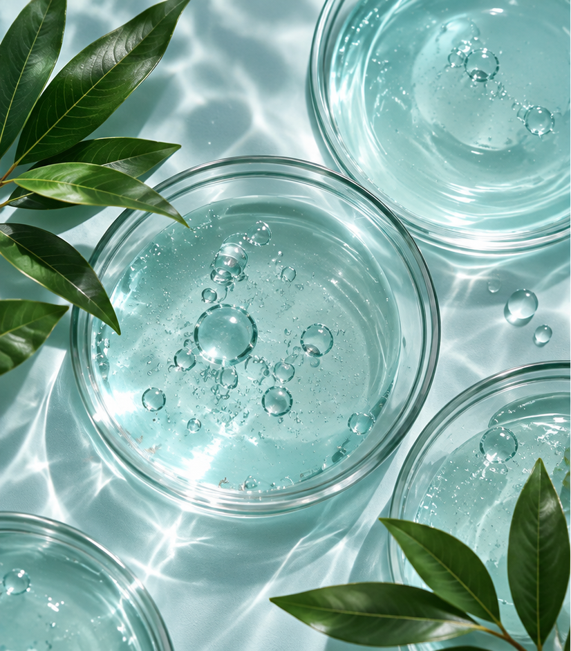 Skin Pulse skincare quiz botanical background